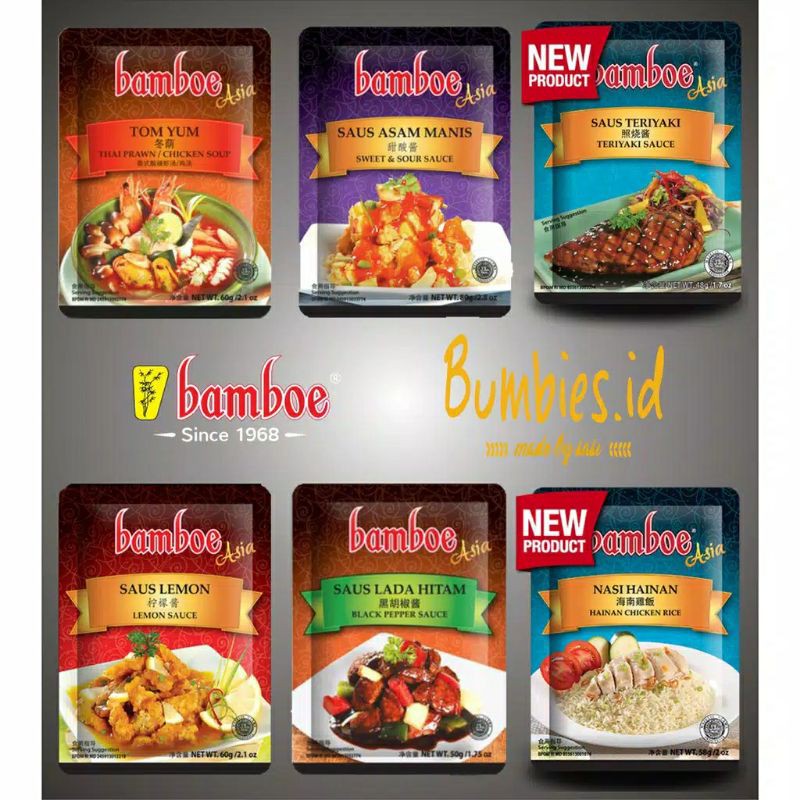 

Bumbu Bamboe Asia 6 Varian Rasa | Bumbu Dapur | Bumbu Instan | Bumbu Masak saus