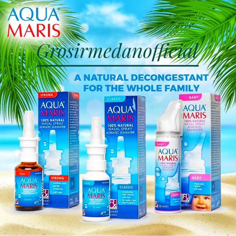 AQUAMARIS - AQUA MARIS NASAL SPRAY - SEMPROTAN HIDUNG - DAILY STRONG BABY DROPS