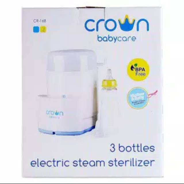 STERIL BOTOL BAYI MERK CROWN 3 BOTOL