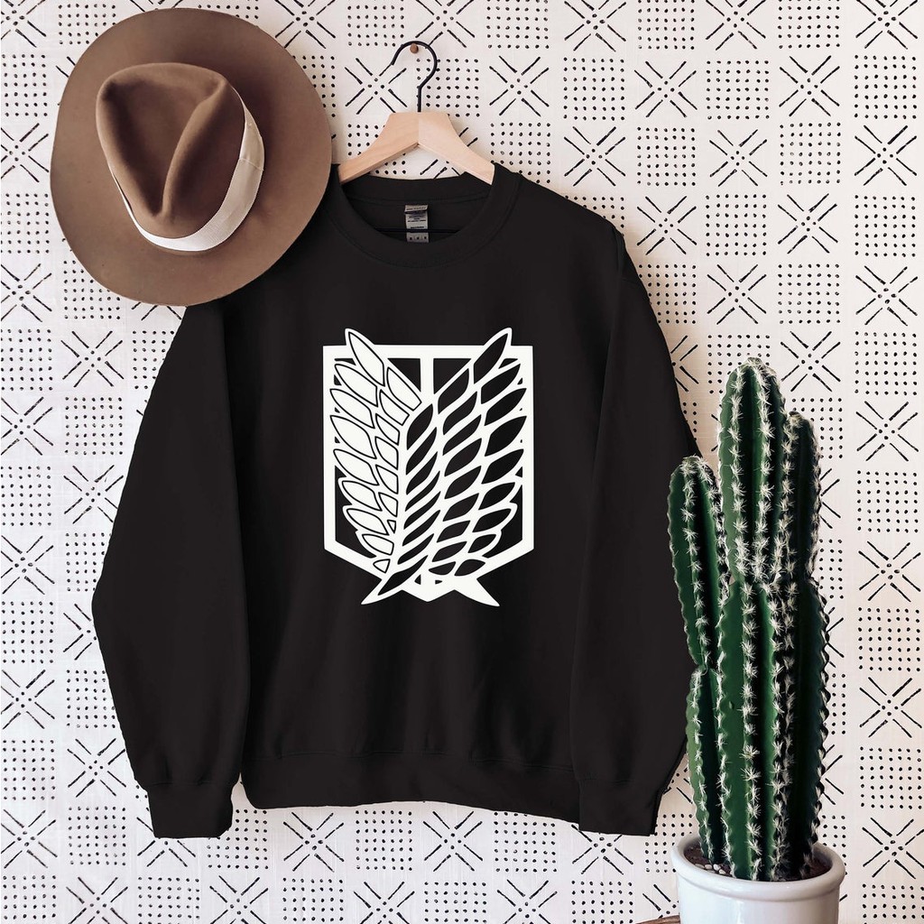 Crewneck SNK Logo Big Casual Anime Attack On Titan