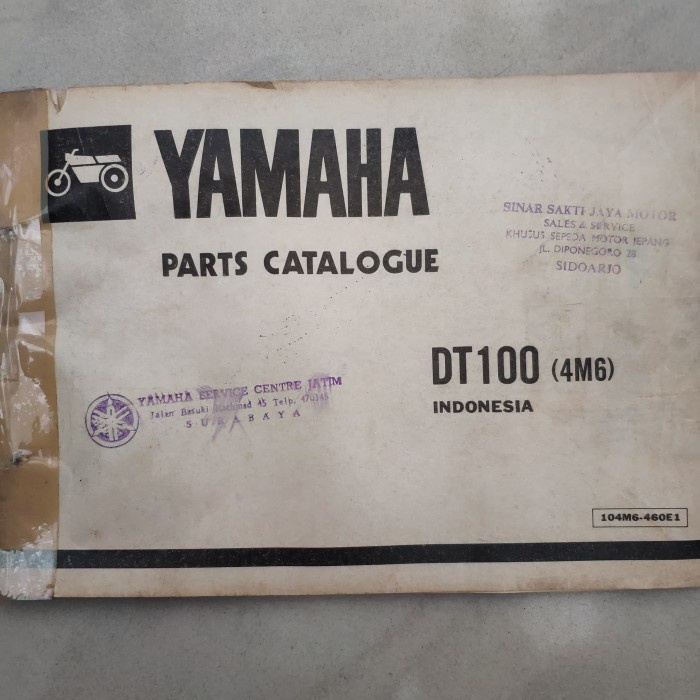(100% ASLI) Katalog Spare Part DT100 (4M6) Pasti bagus