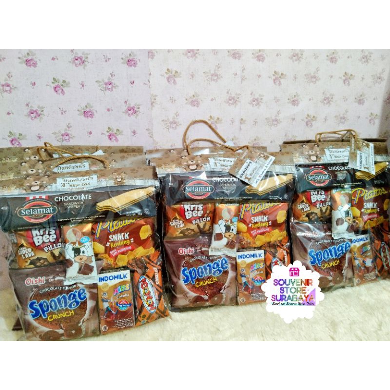 Snack Ulang Tahun / Paket snack Murah / Snack Ultah Surabaya/ Snack Coklat / Bingkisan Ultah custom