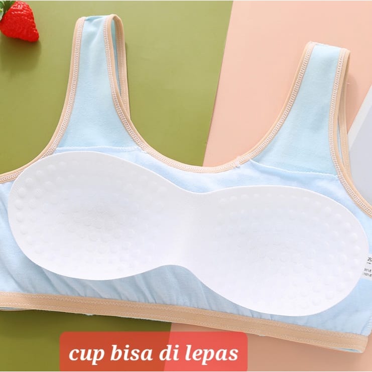 GIRL MINISET PAKAIAN DALAM SPORT BRA BH ANAK SD SMP REMAJA KATUN IMPOR NOT SOREX KUALITAS PREMIUM