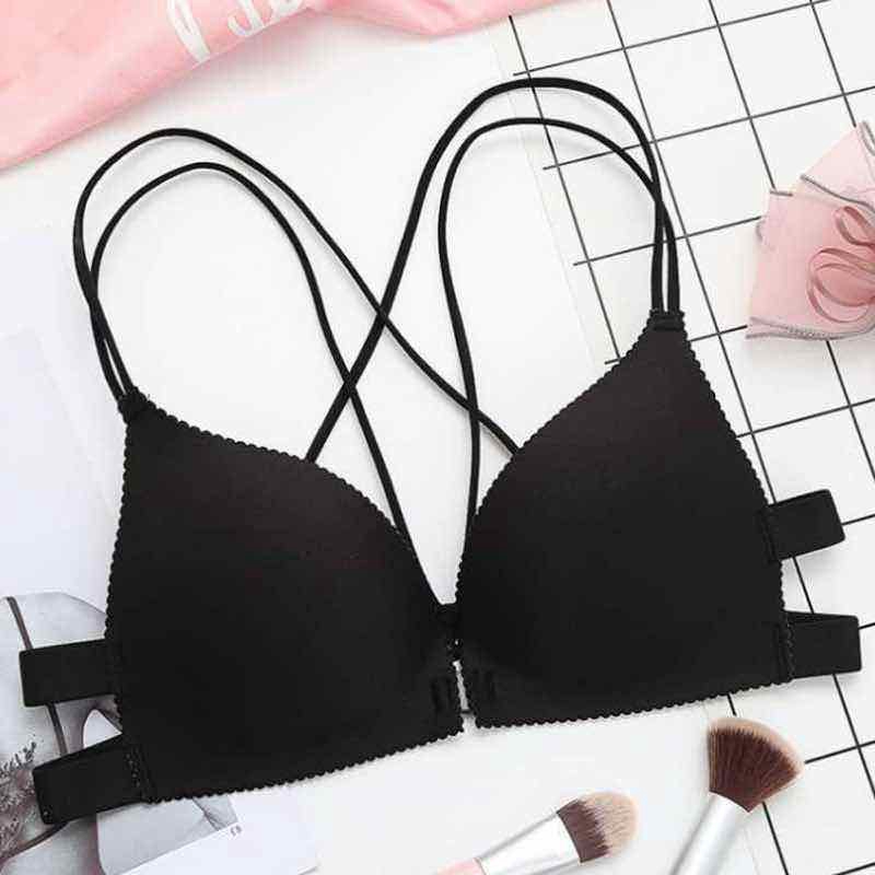 【 COD 】 Bra Wanita Model One-Piece dengan Bahan Tipis dan Bergaya Sexy