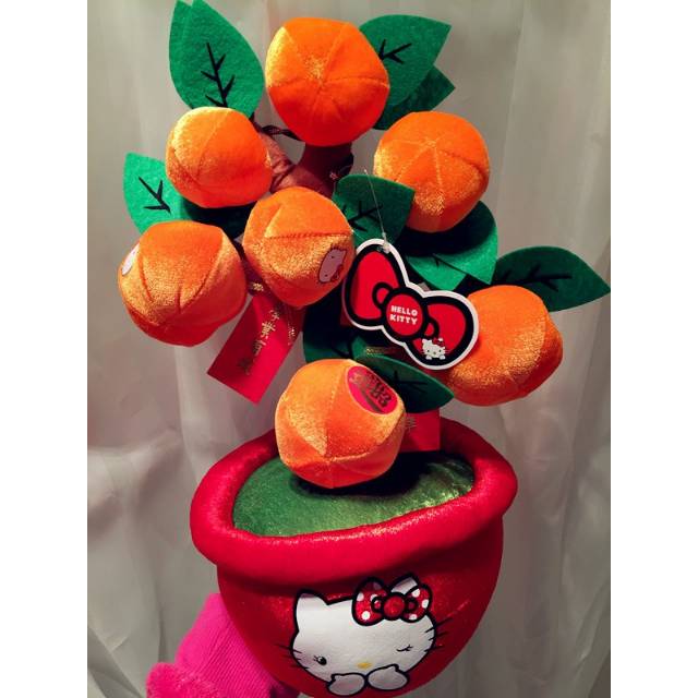 Boneka pajangan pohon jeruk IMLEK hello kitty