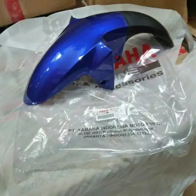 Spakbor depan yamaha R15 old biru original 2PK-F1511-00-9X
