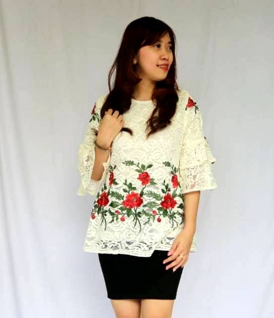 ATASAN BROKAT FLOWER