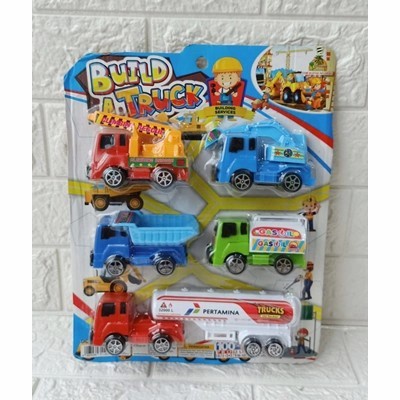 Mainan Mobil Mobilan 5pcs MURAH LENGKAP Kado Anak Cowok 2 3 4 5 Tahun