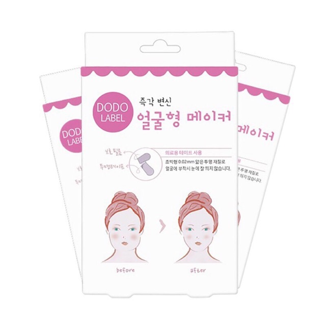 Dodo label face lifting/selotip wajah/selotip penirus wajah