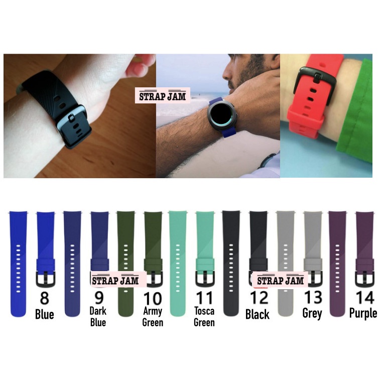 RTS Tali Jam Smartwatch Mibro Lite - Strap 20mm Rubber Silikon Aneka Warna