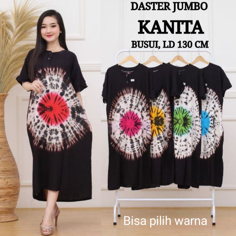 Daster Jumbo Busui Baju Batik Wanita Bahan Rayon