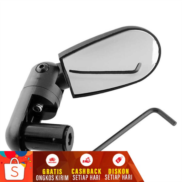 Kaca Cermin Spion Sepeda Anak 360 Rotate Sepion Speda MTB BMX Gunung Lipat DLL Kaca Spion Tambahan A