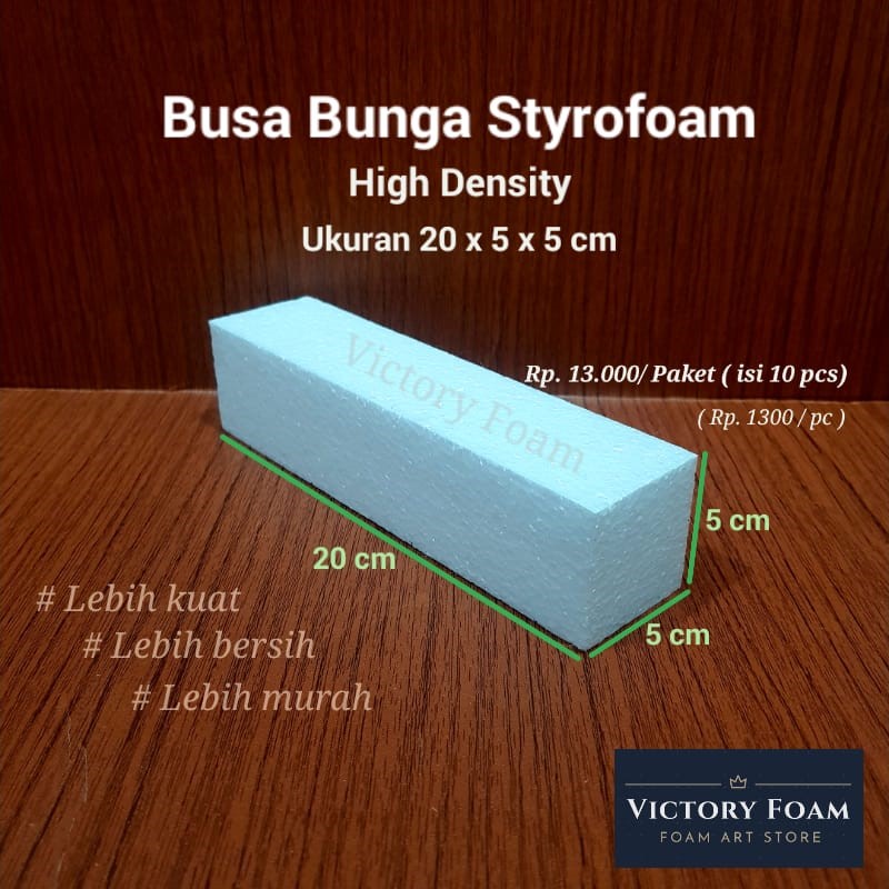 BUSA STYROFOAM_BUSA BUKET Ukuran 20x5x5 Cm ( Isi 10pcs )