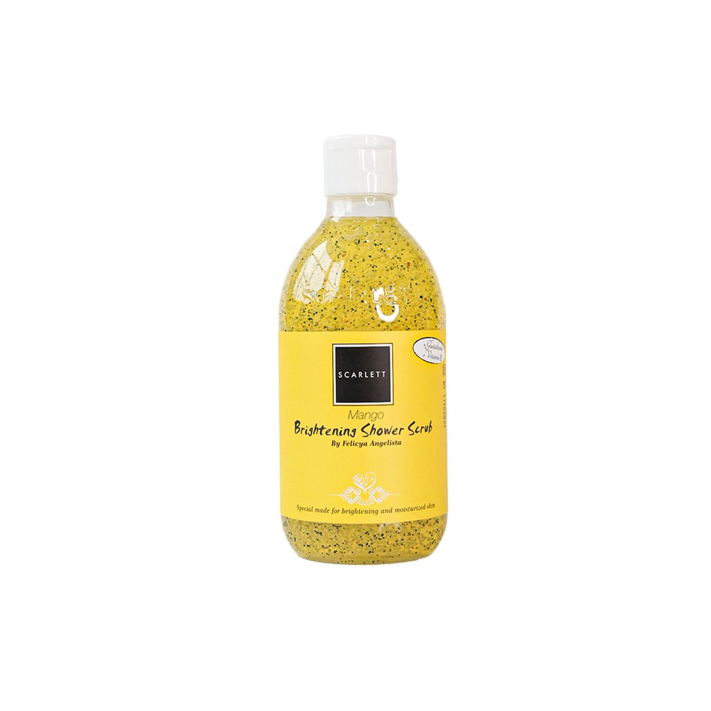 Scarlett Whitening Shower Scrub Mango | Shopee Indonesia