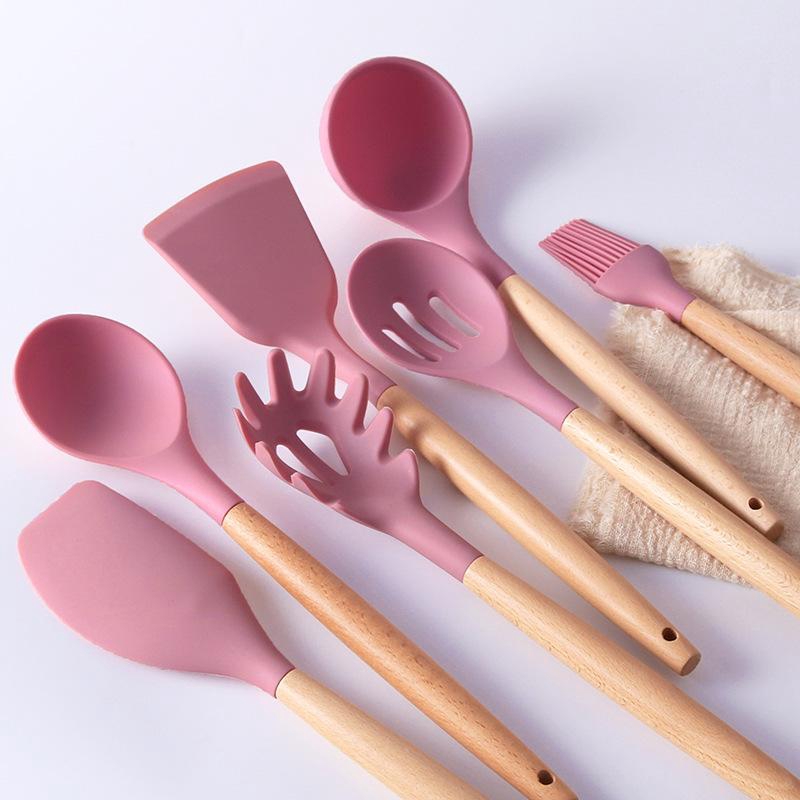 12 in 1 Set Peralatan Dapur Masak Silicon Plus Tempat Penyimpanan 49AA70-5