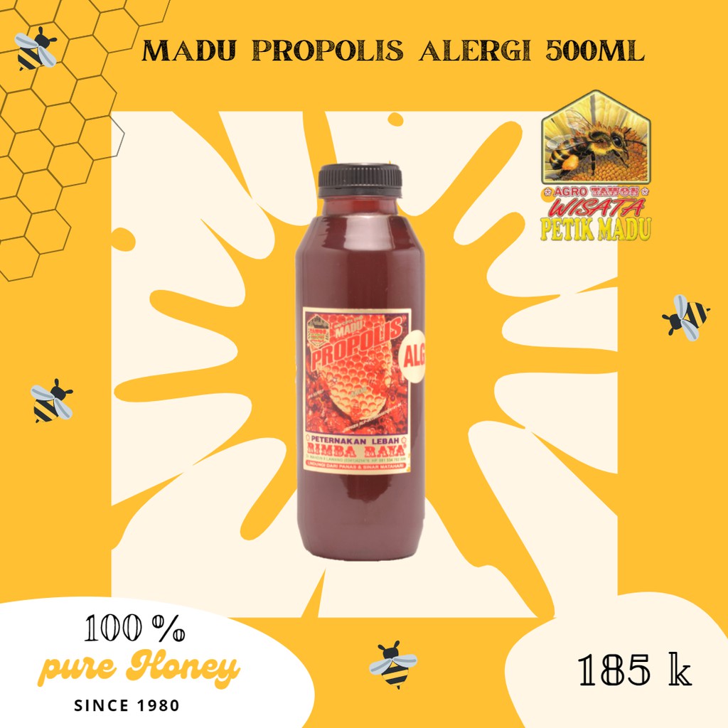 

MADU PROPOLIS ALERGI RIMBA RAYA KEMASAN PLASTIK 500 ML HONEY KESEHATAN