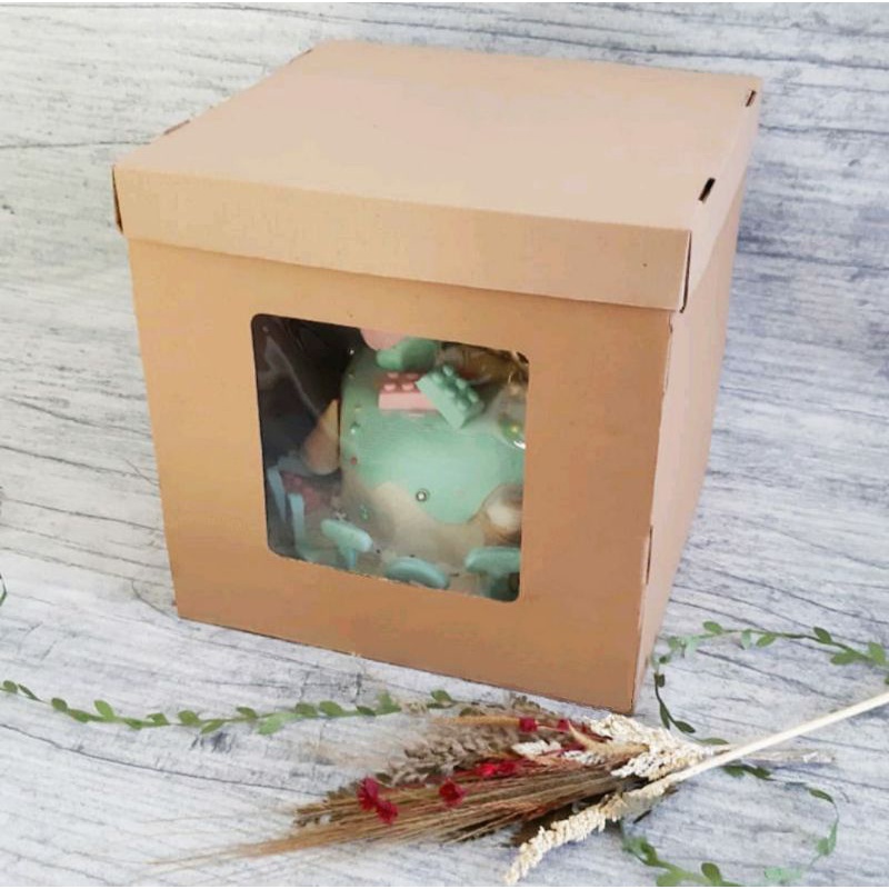 

(NO MIN ORDER) Dus Kue Tinggi 30x30x30 Cake Tall Box Packaging Elegan Birthday Hampers Ultah