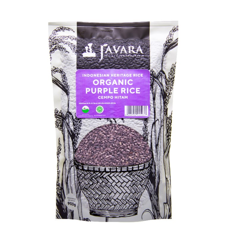 

Javara - Beras Ungu Organik (Cempo Hitam) Purple Rice - 900 gr Pouch