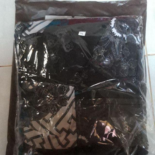 (ori 4 Varian Warna) Wou Batik Couple Brokat Pager Bunga Kebaya Modern Remaja Style Modis - Bs043