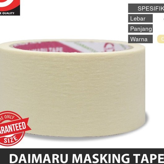 DAIMARU TAPE - LAKBAN - MASKING/KERTAS - 2 INCHI 21 METER