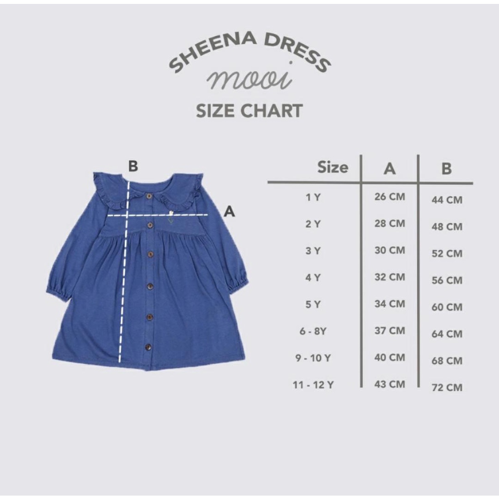 MOOI SHEENA RUFFLE DRESS / DRESS ANAK PEREMPUAN / DRESS