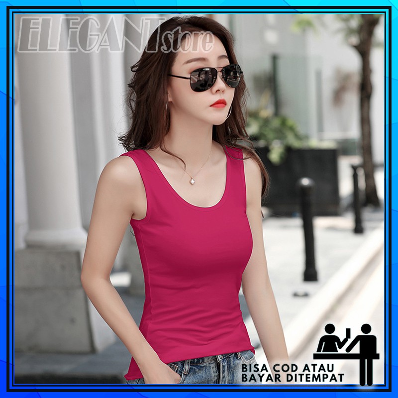 Tanktop tank top wanita tenktop tengtop tangtop tang top singlet dalaman polos wanita korea grosir