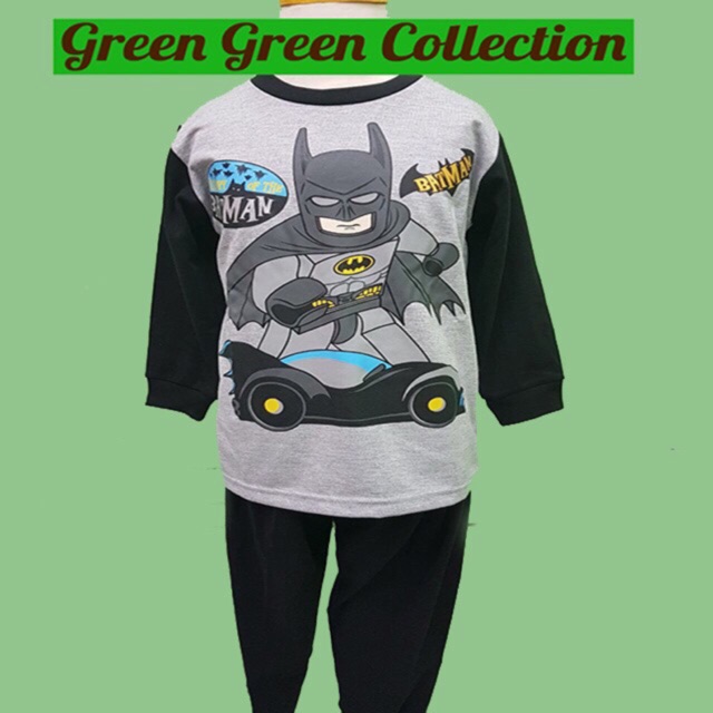 Baju Tidur/Piyama/piama kaos anak lego batman