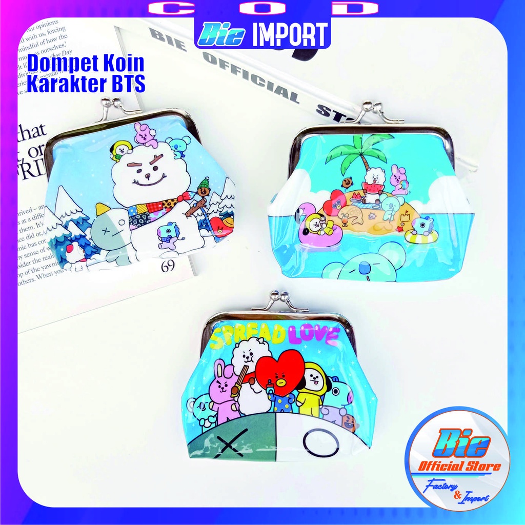 Dompet Koin BTS Korean Style Impor Best Seller