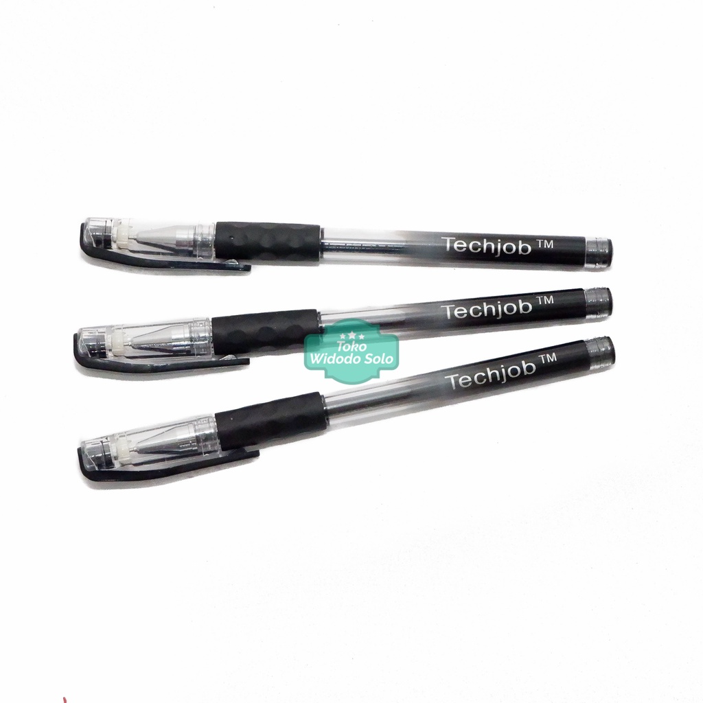 

Pulpen Techjob TZ501 0,5mm Hitam (Bolpoin Ballpoint Gel Pen Gel Ink Pen Black) - 1 Buah