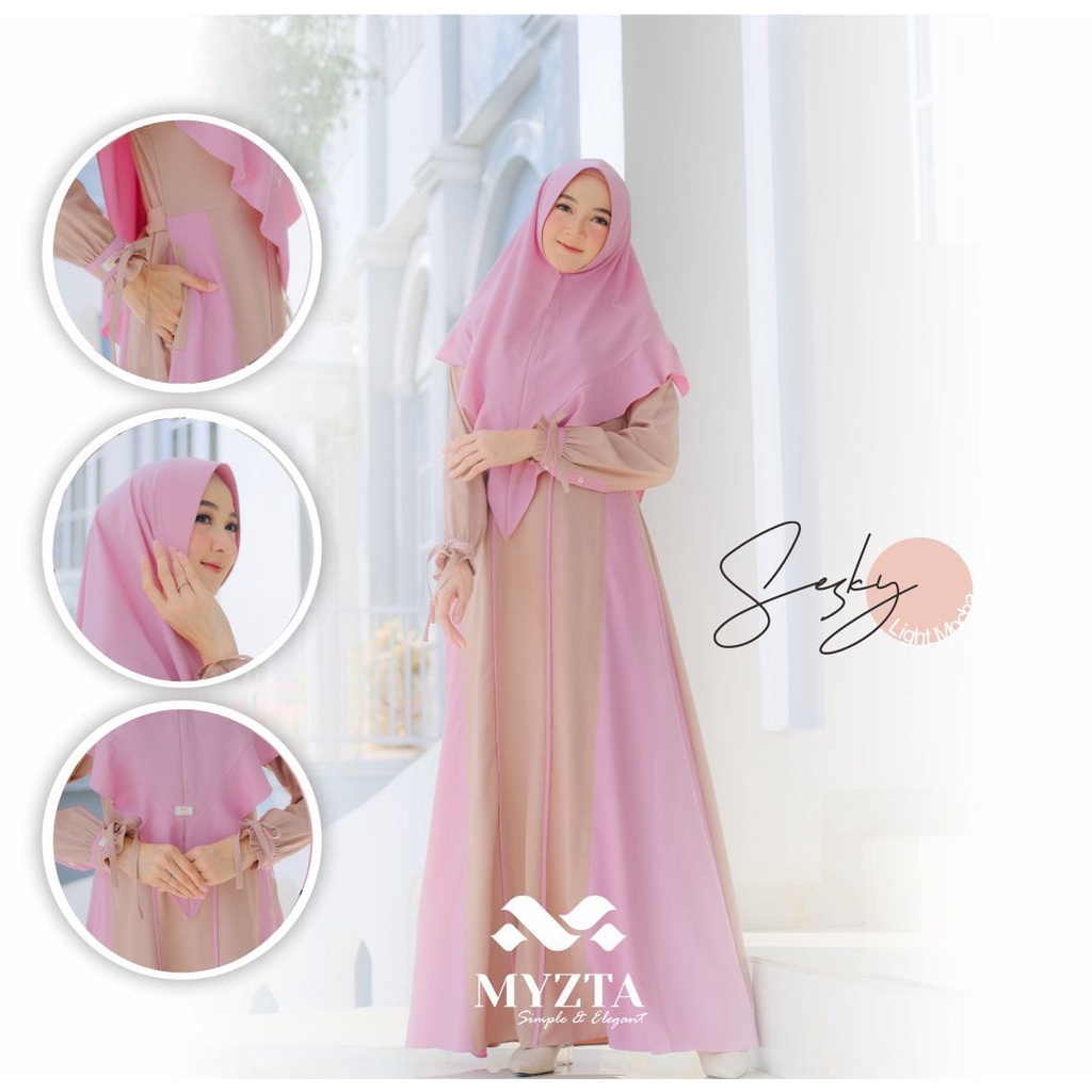 SET GAMIS SESKY SYARI ORIGINAL BY MZTA OFFICIAL INAYA COLLECTION EXCLUSIVE DRESS BAJU BUSANA MUSLIM 