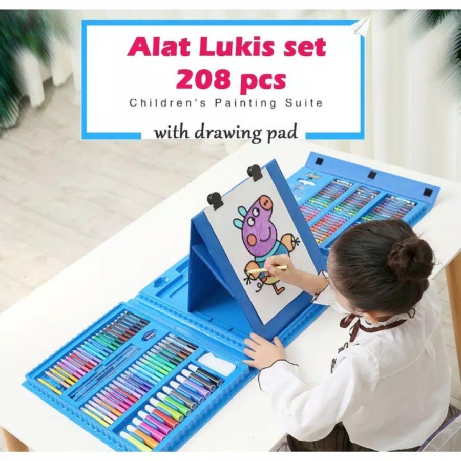 set Alat mewarnai Crayon Anak painting coloring DRAWING BOARD high quality