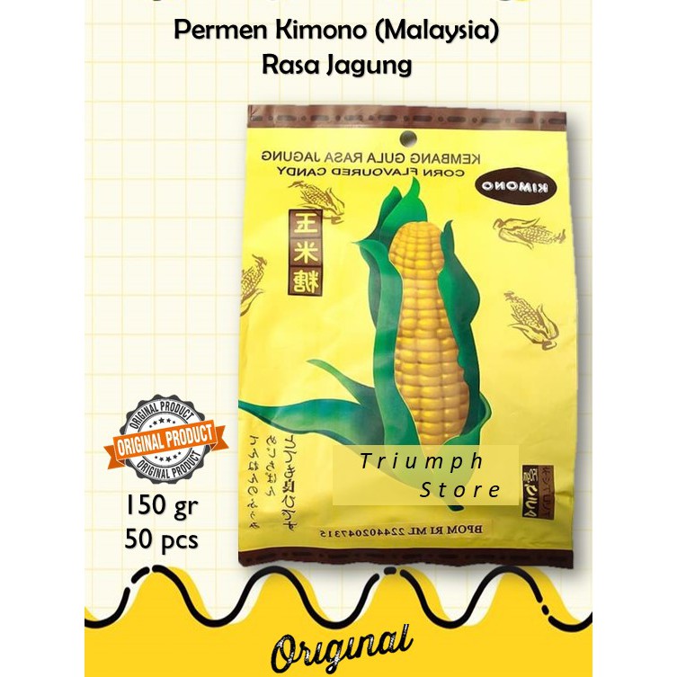 

Permen Kimono rasa jagung / Permen jagung jadul / Permen import