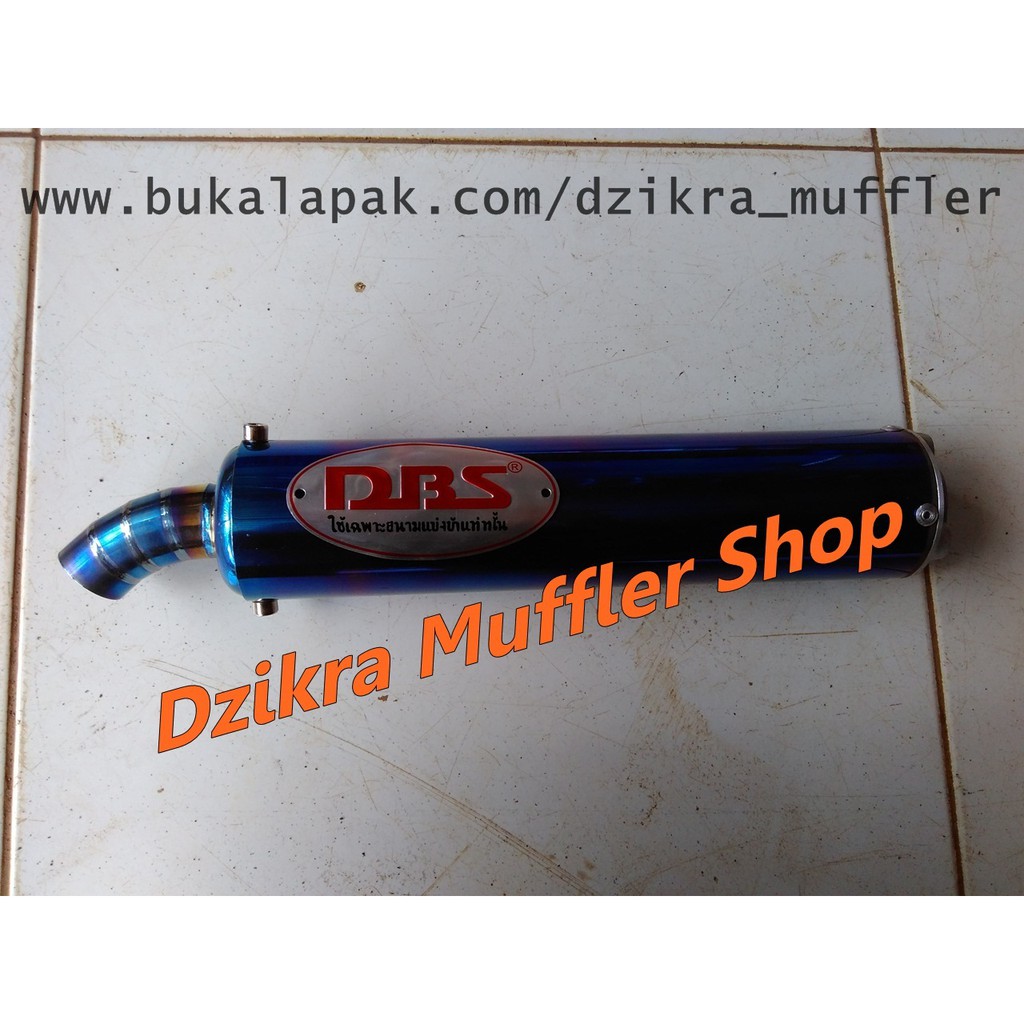 Jual Silencer Only Knalpot Racing Dbs Stainless Steel Full Blue For Kawasaki Ninja R Rr