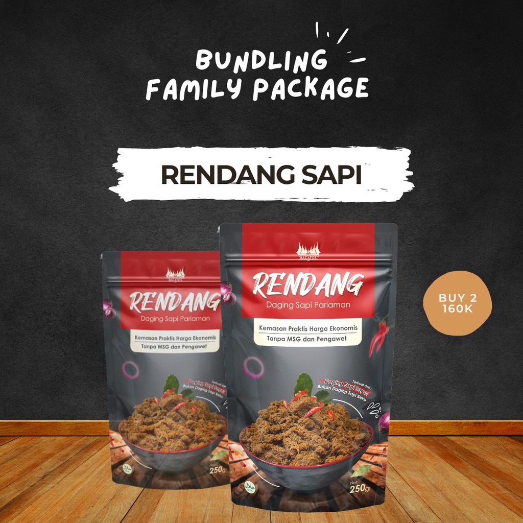

[Bacatos] Bundling Rendang Daging Sapi Promo Launching