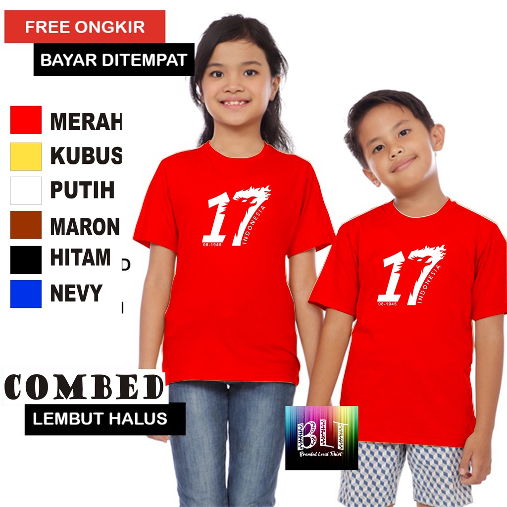 Hut Kaos Anak2 78 BANGAU 17 AGUSTUS 1945 hut 78 kemerdekaan RI Anak Anak  Lengan Pendek Combed 30S Atasan Anak2 cowok cewek Kaos Murah kaos anak kartun kaos anak anime kaos anak murah kaos anak hits kaos viral