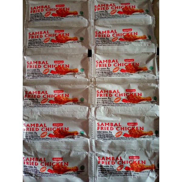

saos sambel fried chicken 8gr