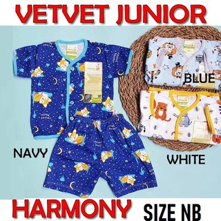 SETELAN TANGAN PENDEK Velvet  Junior  NEWBORN  Baju  Bayi  