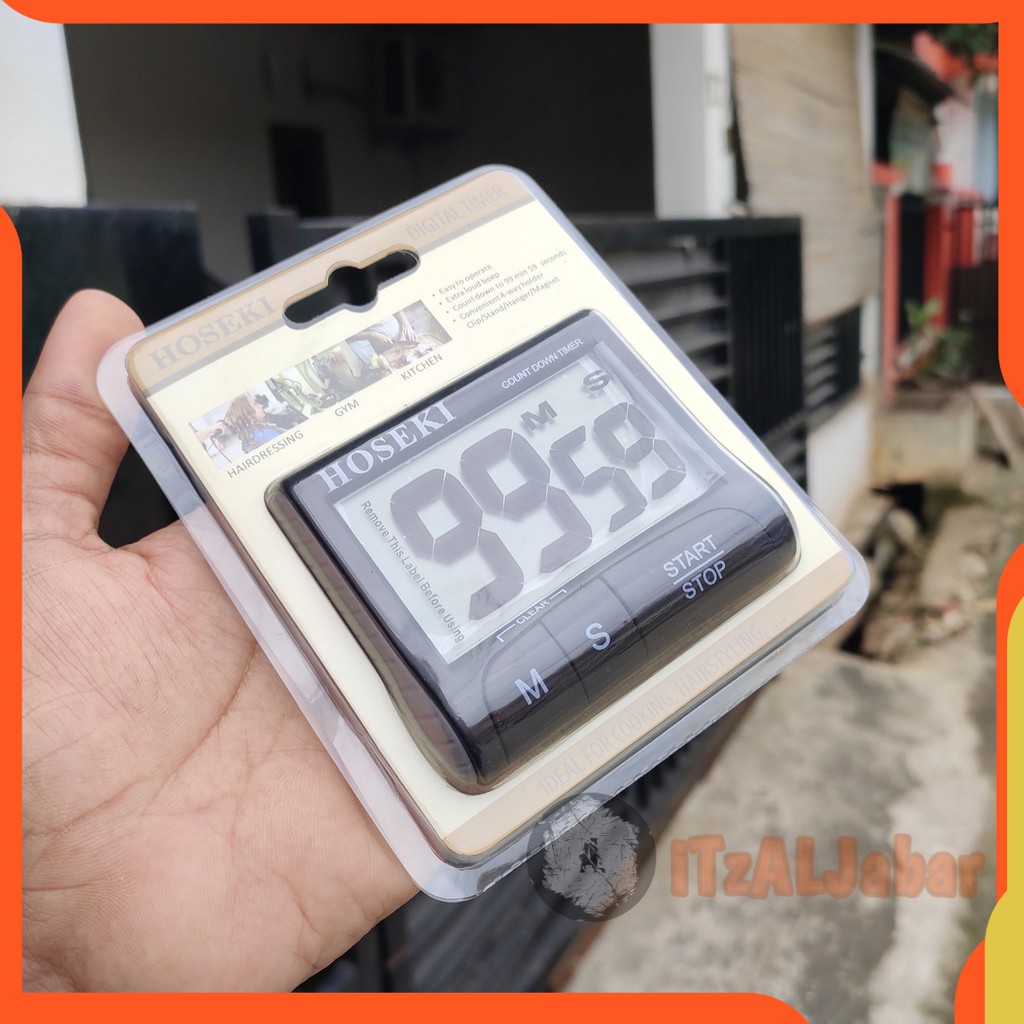 Original Digital timer Stopwatch Dapur Timer Hoseki 2206 Asli