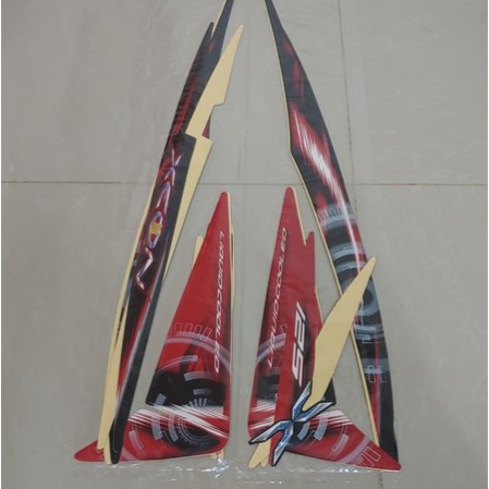Bagus Stiker Bodi   Lis Body   Striping Xeon 2011 Hitam Merah Limited