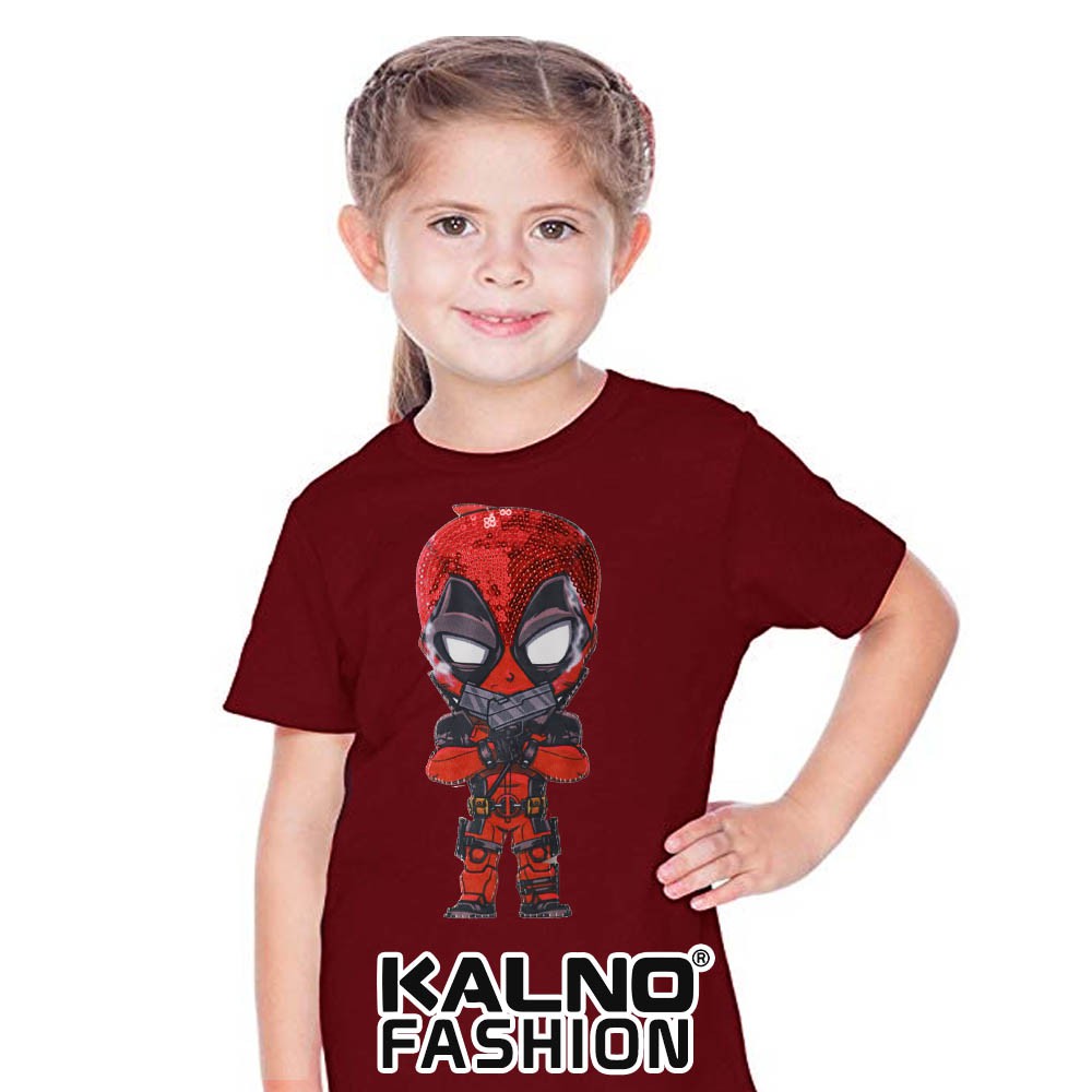 kaos baju anak DADPOOL umur 1 - 7 tahun, baju anak super hero, baju anak karakter