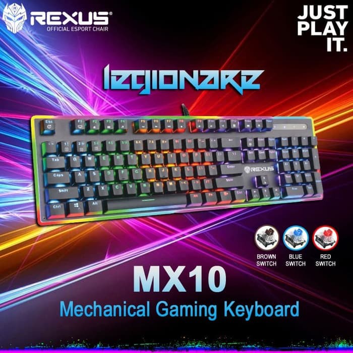 Rexus Legionare MX10 RGB Mechanical Gaming Keyboard - RED SWICTH