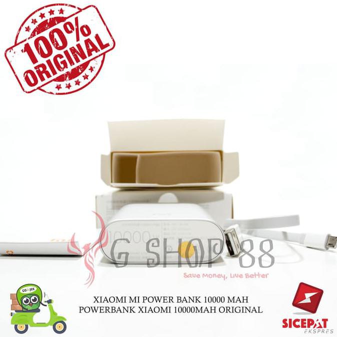 ITERBARUl XIAOMI MI POWER BANK 10000 MAH / POWERBANK XIAOMI 10000MAH ORIGINAL