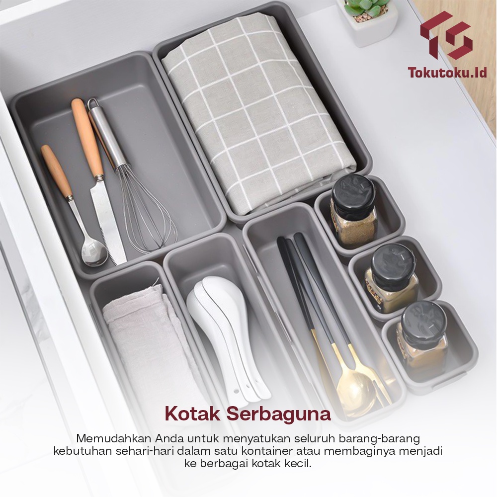 Kotak Sekat Pembatas Laci Tempat Penyimpanan Kosmetik Box Drawer Organizer