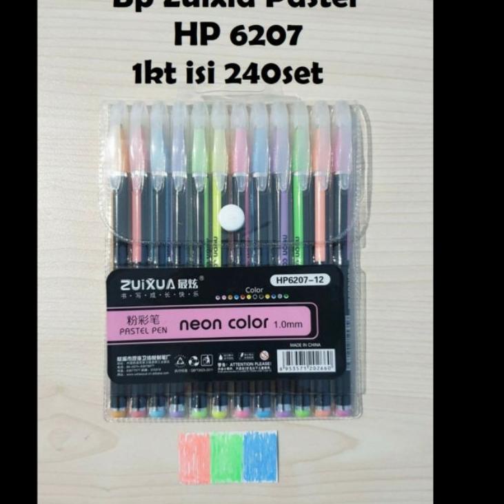 

T&P || Bolpen/Pulpen/ Pena Zui Xua Warna-Warni Pastel 6207 ( 1 Set Isi 12 Warna) ||Ready