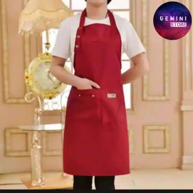 Celemek Apron Celemek Masak Apron Chef Model Korean Style