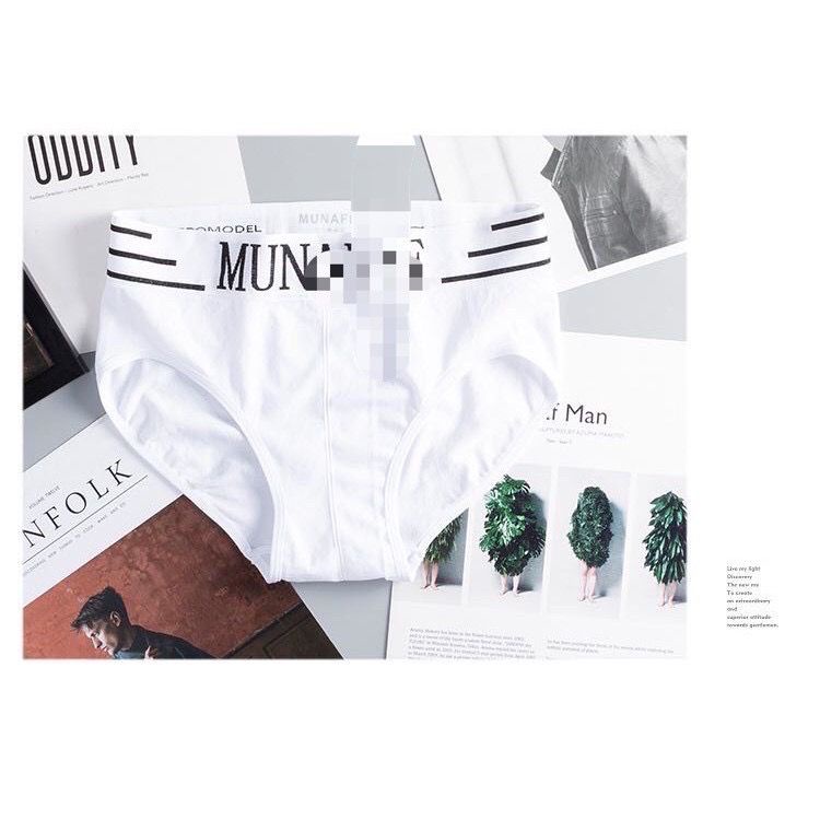 [ LINGERIE MASTER ] - (C-6) CELANA DALAM PRIA MUNAFIE nyaman MAN UNDERWEAR MEN SEMPAK PRIA IMPORT-C-6 Putih