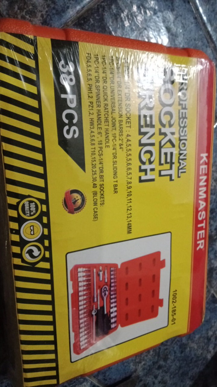 Kunci Sok Set Kenmaster 38 Pcs Wrench / Kunci Shock