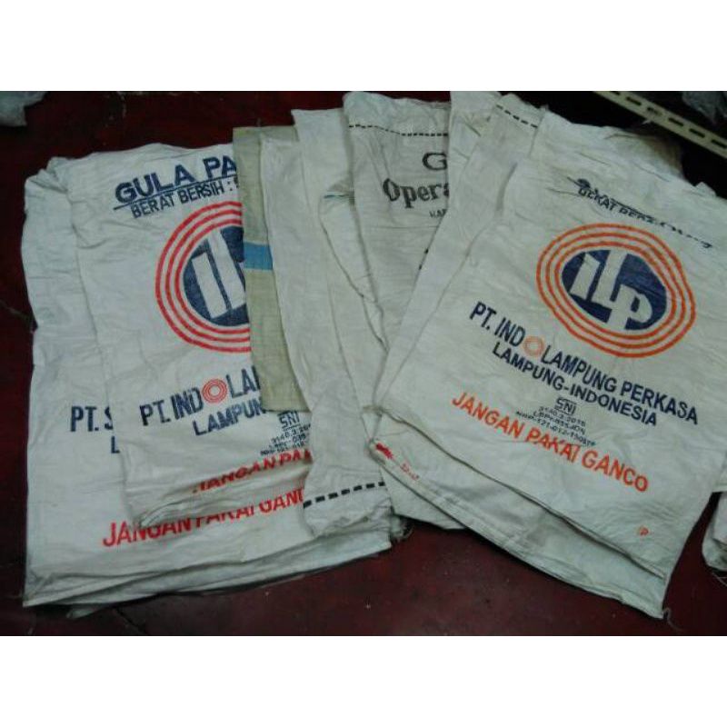 0Goni Gula Goni Plastik Bekas Gula Goni Plastik 50Kg Uk 60x100Cm Goni Plastik Gula 50Kg Karung Goni 