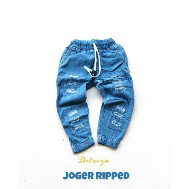 JOGGER JEANS RIPPED Celana Anak Panjang