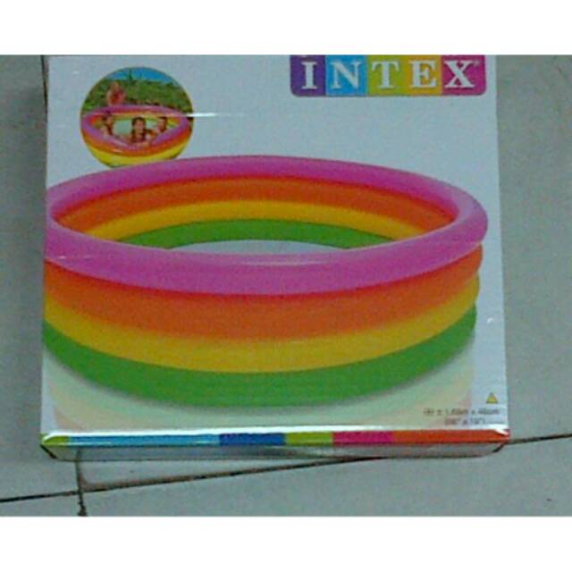 Intex pelangi kolam bola air renang jumbo besar